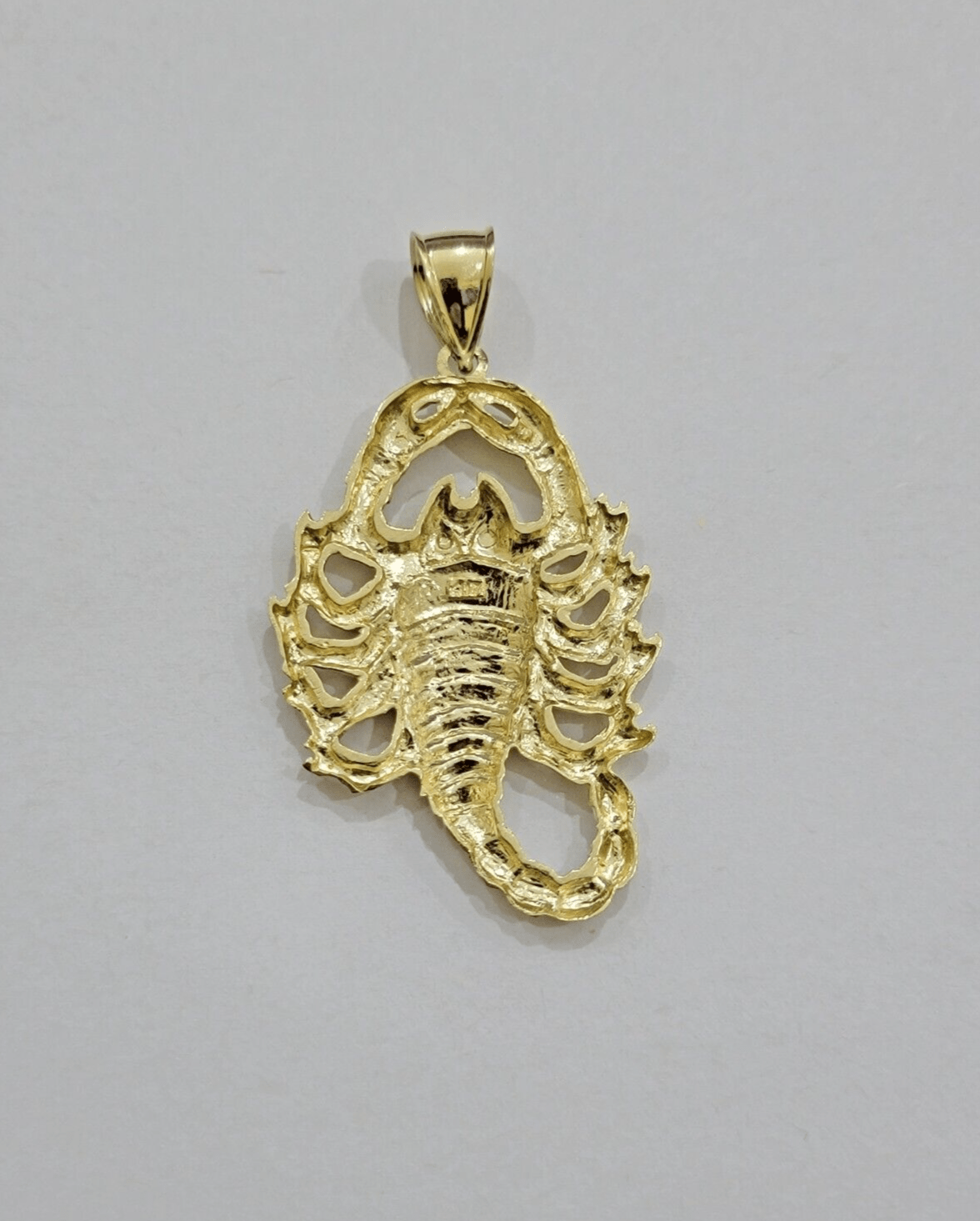 10k Scorpio Charm Pendant Men's Real 10kt Yellow Gold For Chain & Necklace SALE - GoldenlinQ